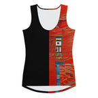 Half Black Half Hónghǎi - Womens Tank Top