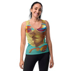 Retro Cool Blue - Womens Tank Top