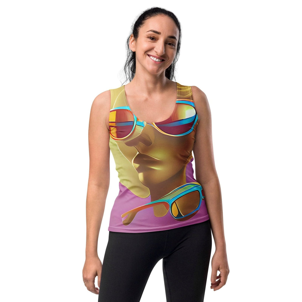 Retro Cool Pink - Womens Tank Top