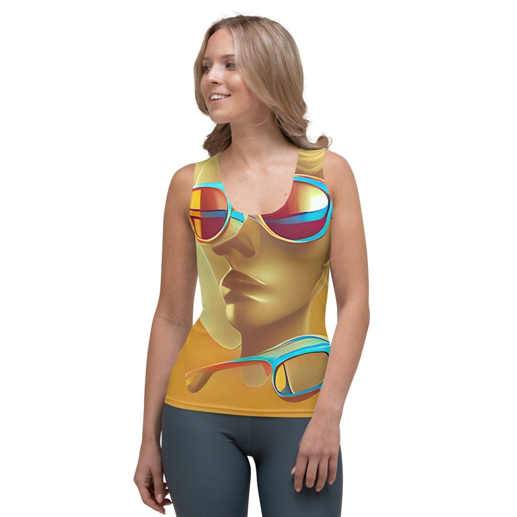 Retro Cool Orange - Womens Tank Top
