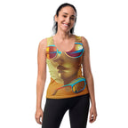 Retro Cool Orange - Womens Tank Top