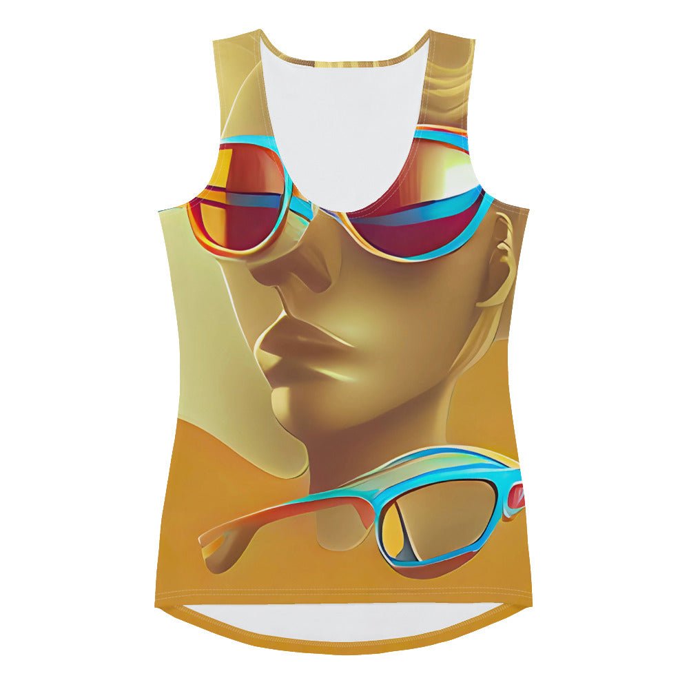 Retro Cool Orange - Womens Tank Top