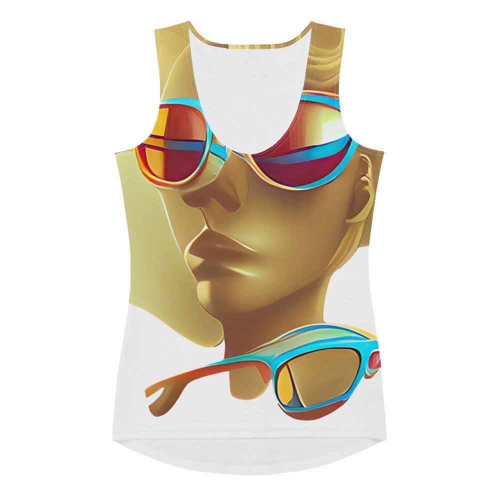 Retro Cool White - Womens Tank Top