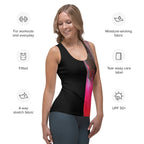 Half Black Half Báijiǔ - Womens Tank Top