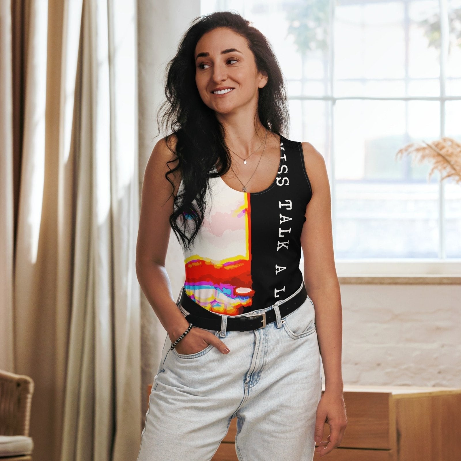 Miss Talk A Lot - Womens Tank Top
