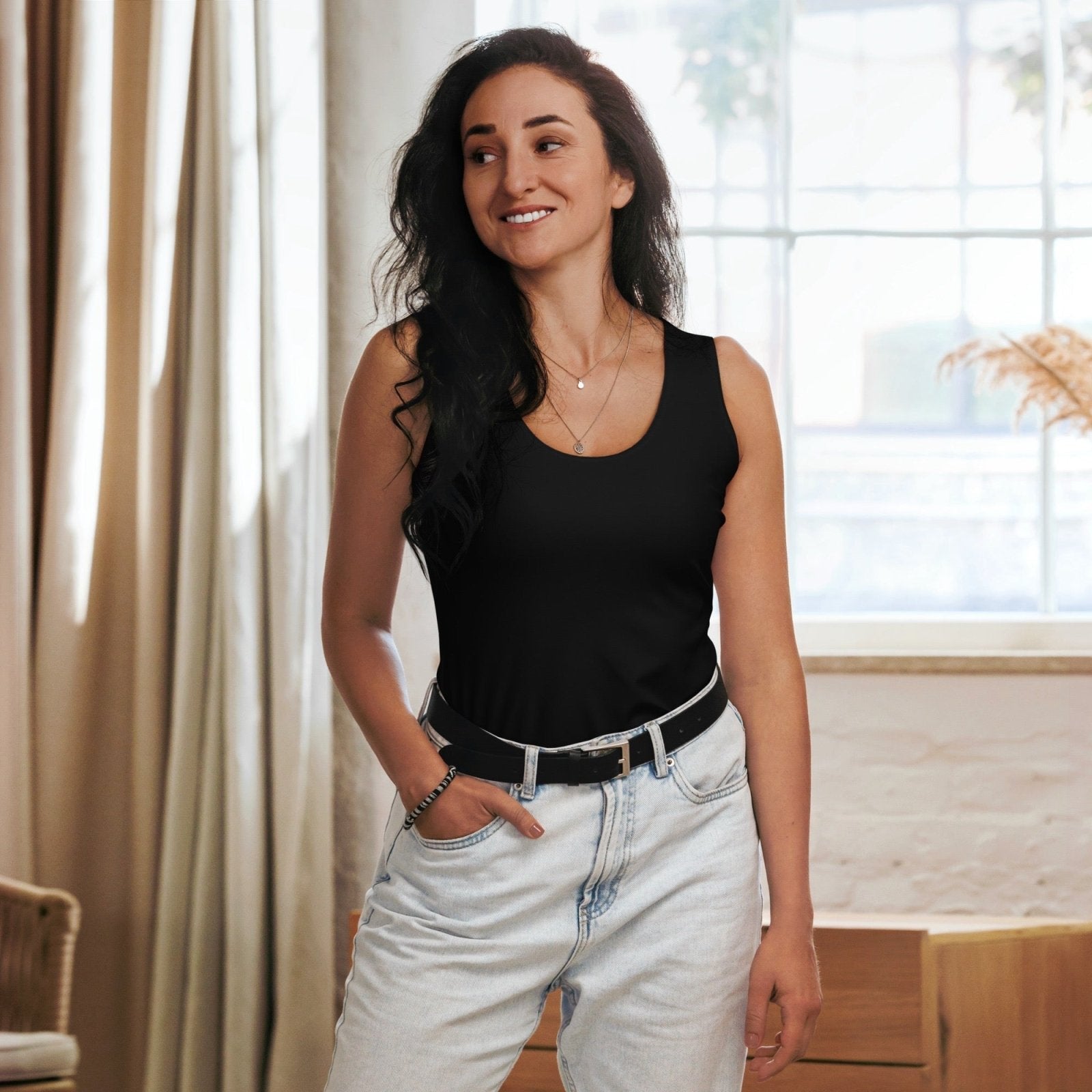 iSAW Womens Black Tank Top - iSAW Company