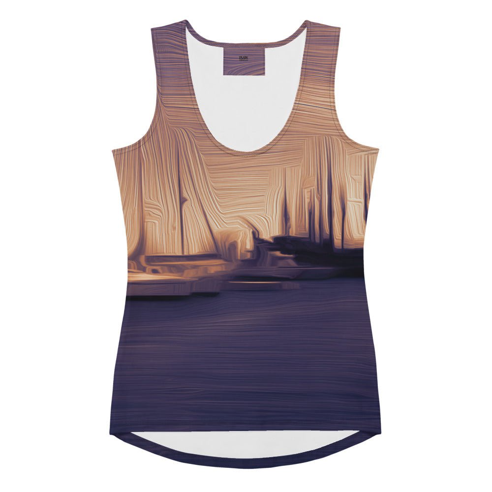 The Sleeping Yachts (at Sunset) - Womens Tank Top