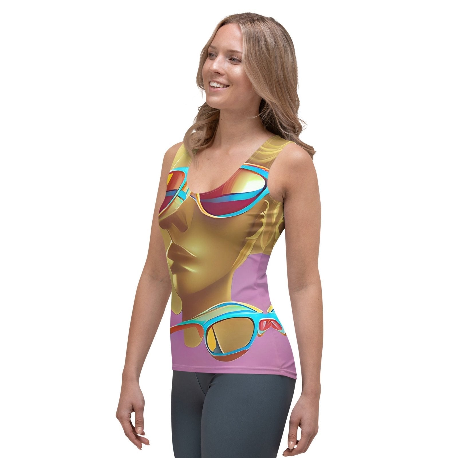 Retro Cool Pink - Womens Tank Top