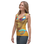 Retro Cool Orange - Womens Tank Top