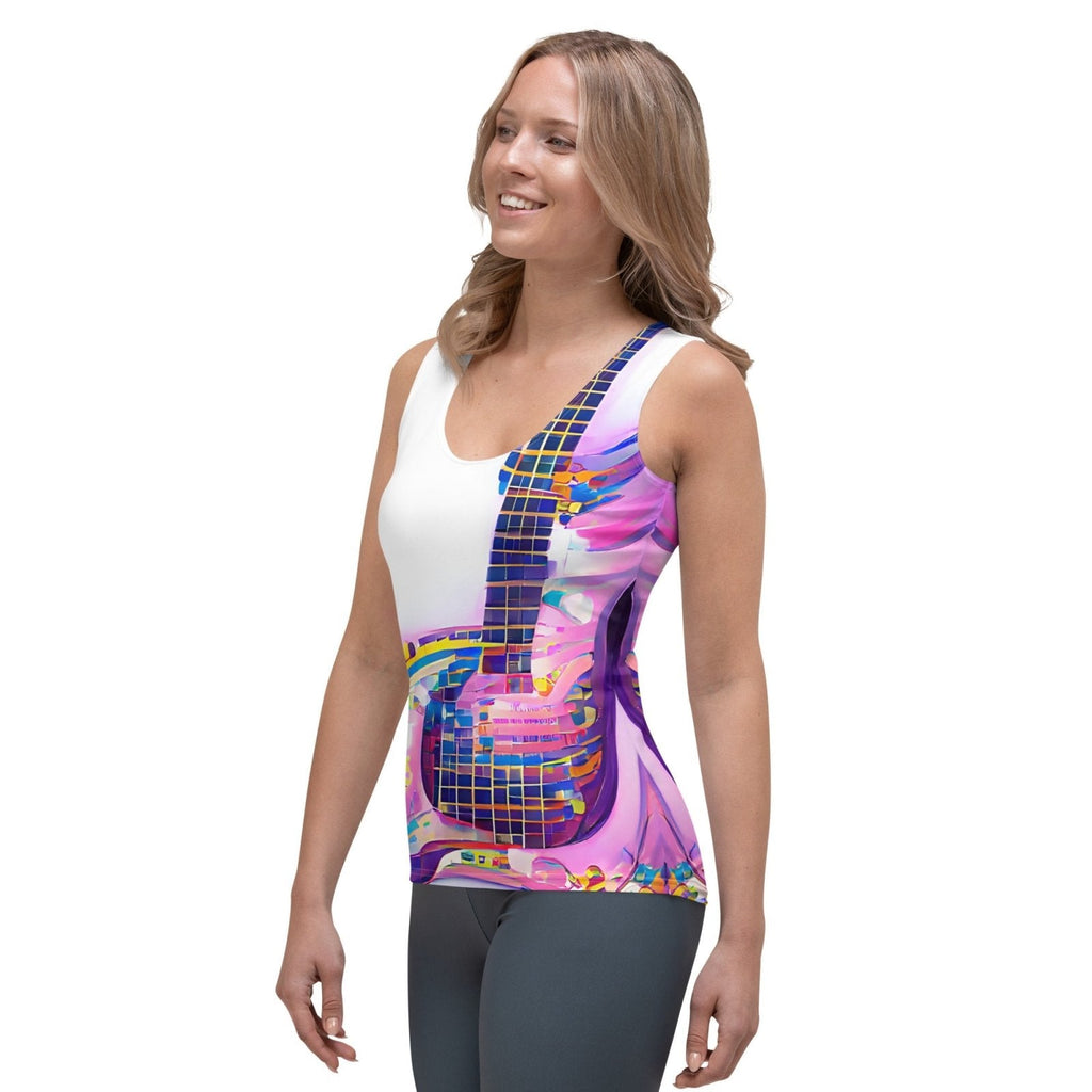 Hippie Guitar - Womens Tank Top