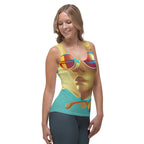 Retro Cool Blue - Womens Tank Top