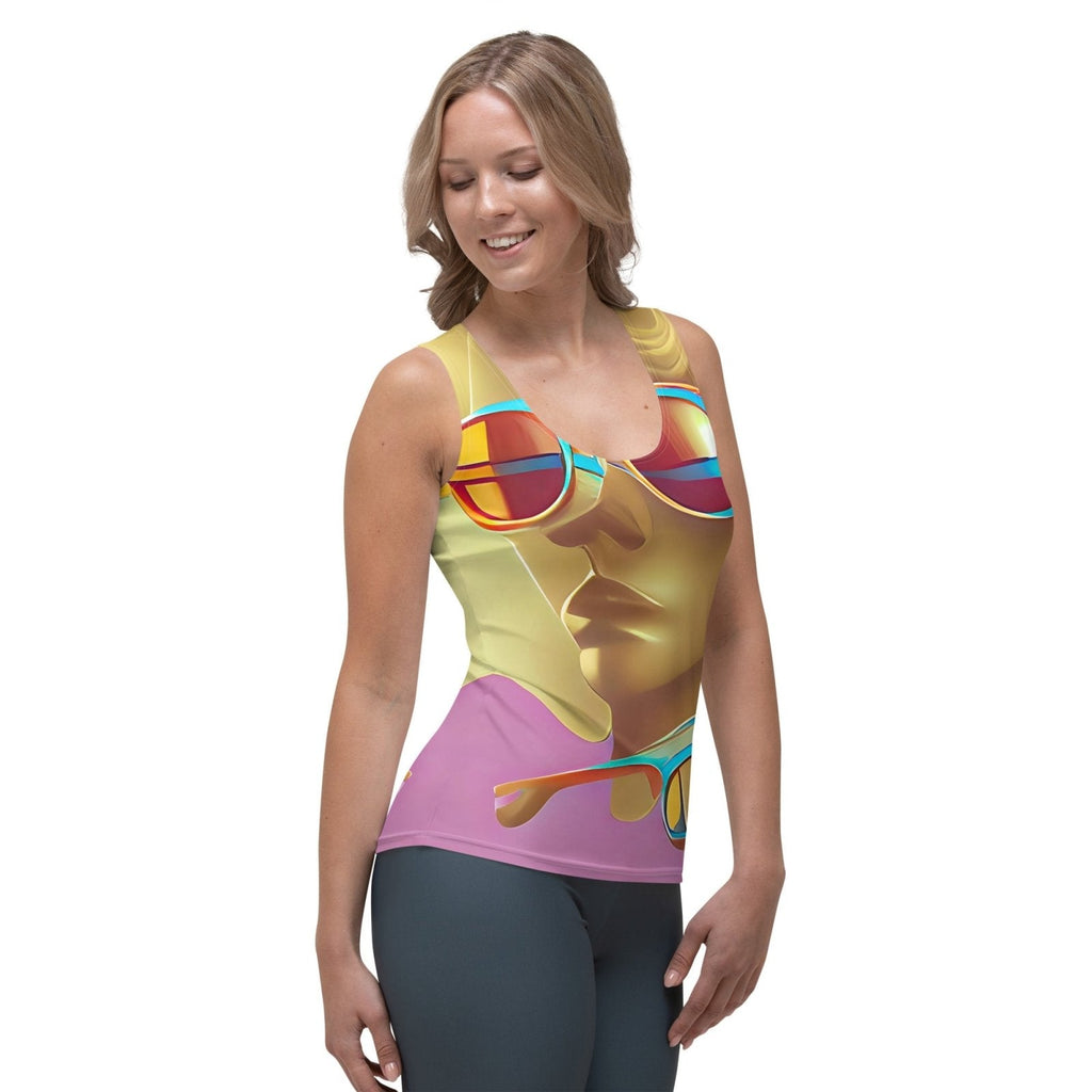 Retro Cool Pink - Womens Tank Top