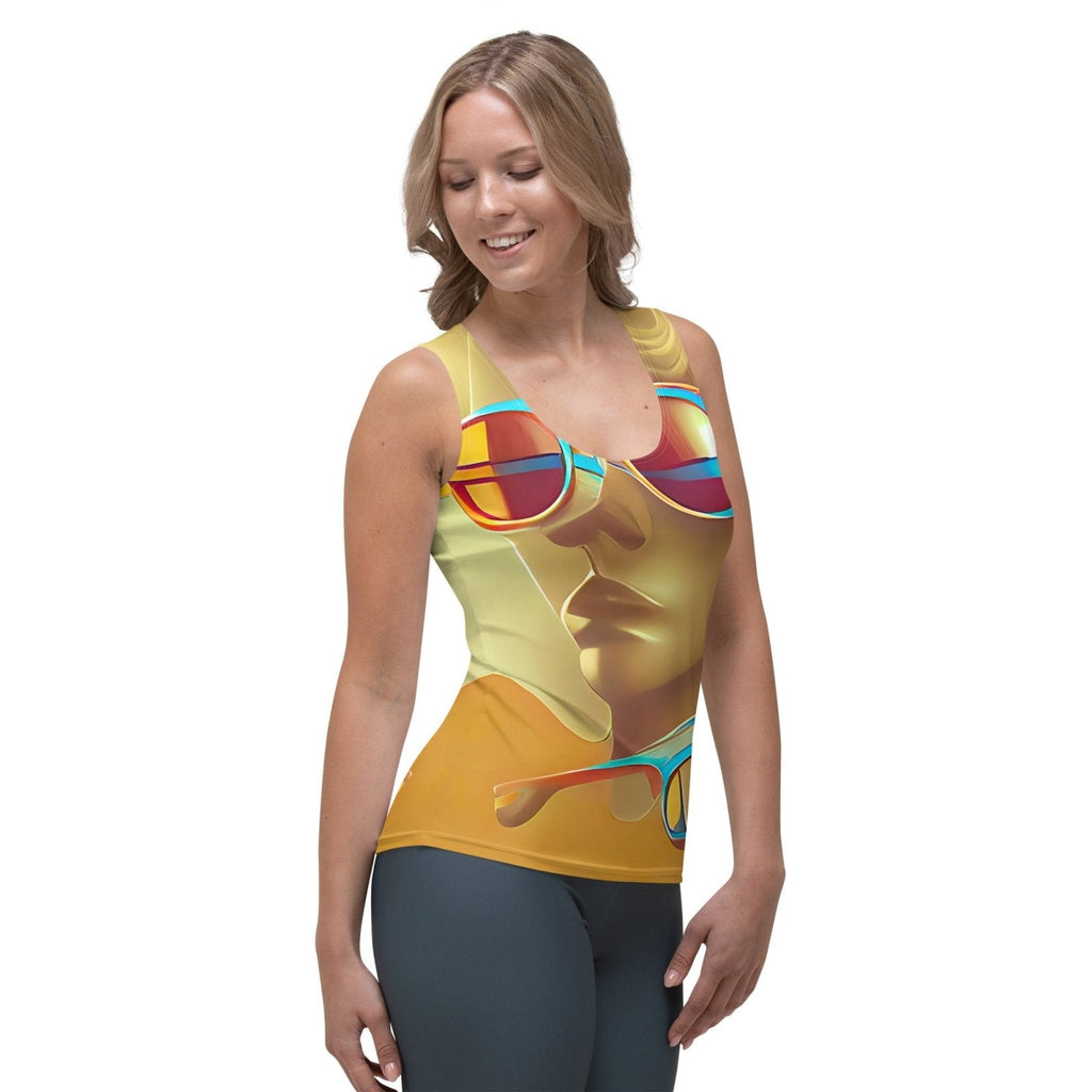 Retro Cool Orange - Womens Tank Top