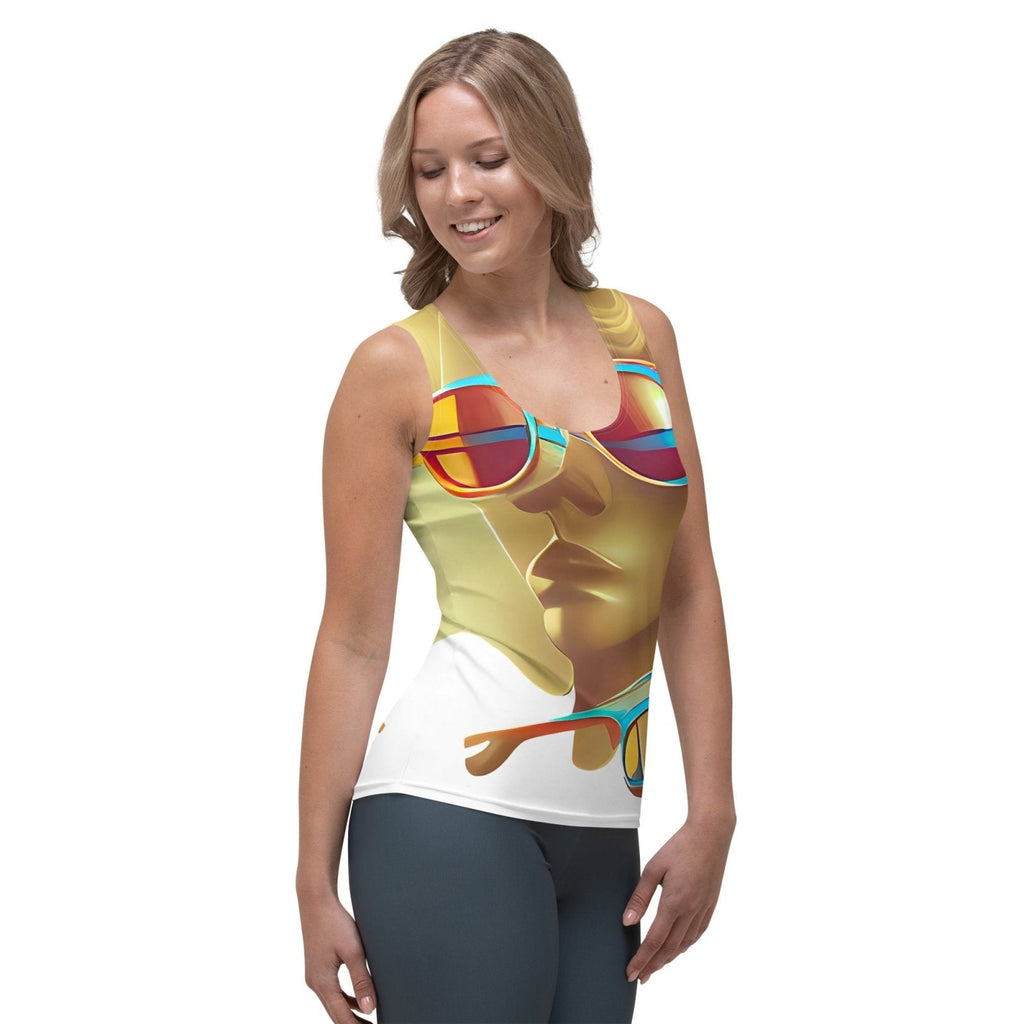 Retro Cool White - Womens Tank Top