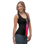 Half Black Half Báijiǔ - Womens Tank Top