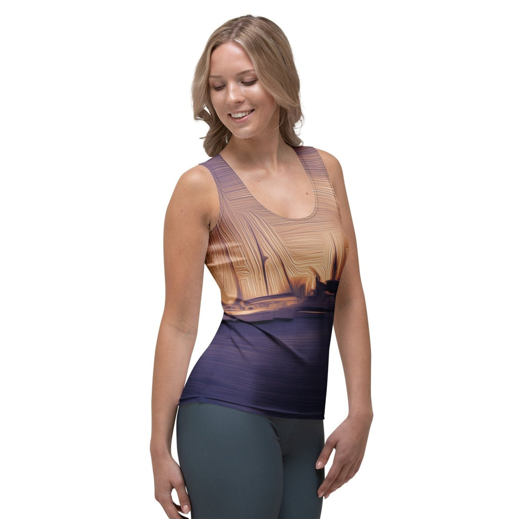 The Sleeping Yachts (at Sunset) - Womens Tank Top