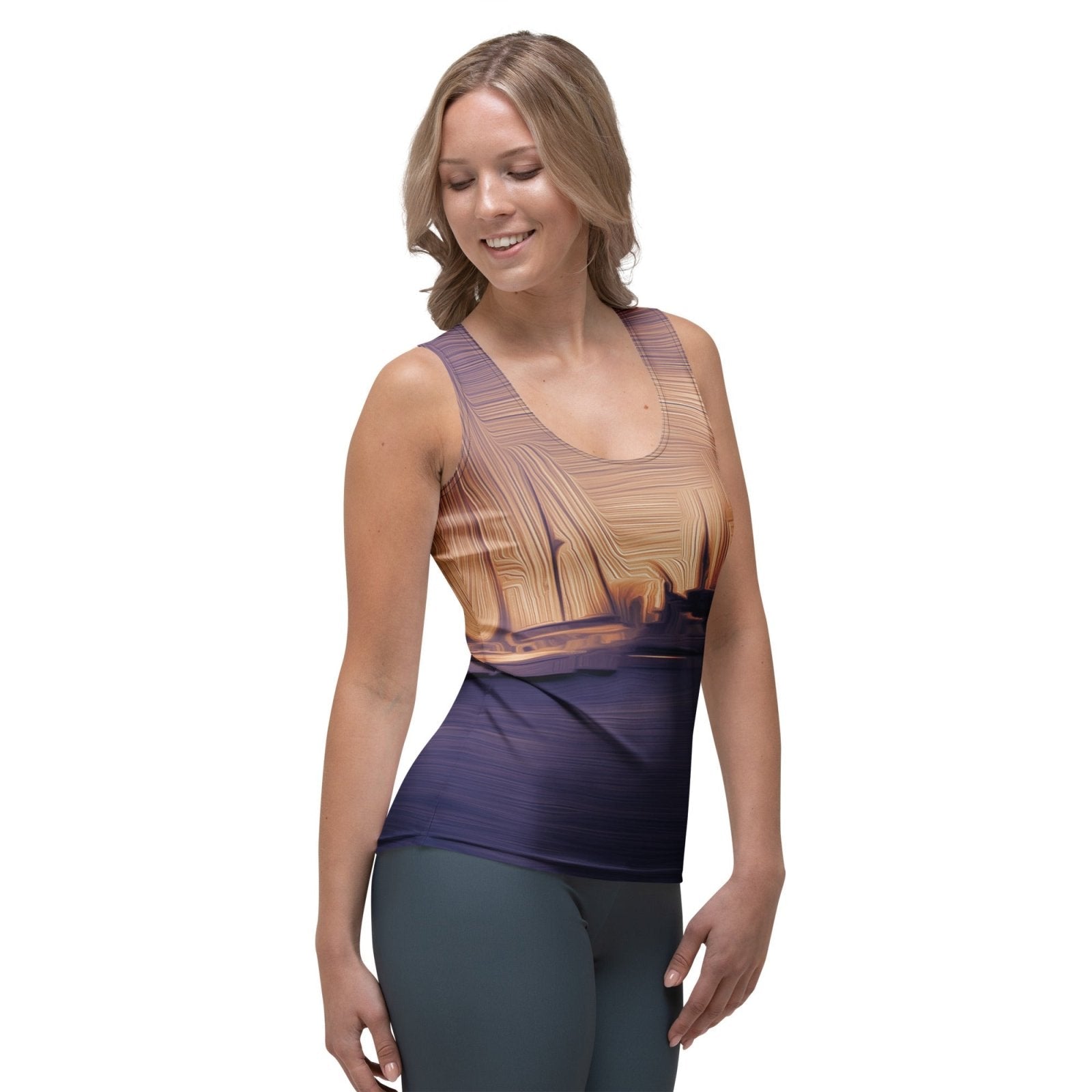 The Sleeping Yachts (at Sunset) - Womens Tank Top