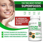 Allied Life Spirulina & Chlorella | Organic Green Superfood Capsules | 3 Bottle Pack