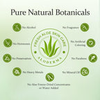 Aloderma Aloe Vera Gel + Tea Tree Oil — 3 x 10.6 oz Organic Aloe for Skin, Hair, Face & Aftershave