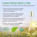 Aloderma Aloe Vera Gel + Tea Tree Oil — 3 x 10.6 oz Organic Aloe for Skin, Hair, Face & Aftershave