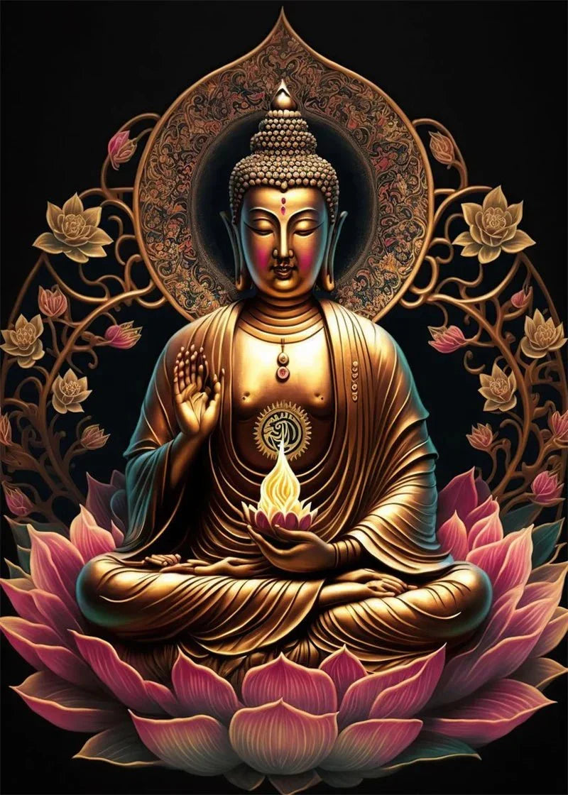 Buddha Art Canvas Wall Hanging SELECTION