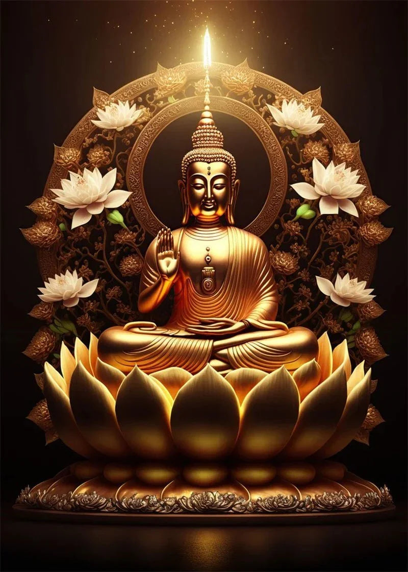 Buddha Art Canvas Wall Hanging SELECTION