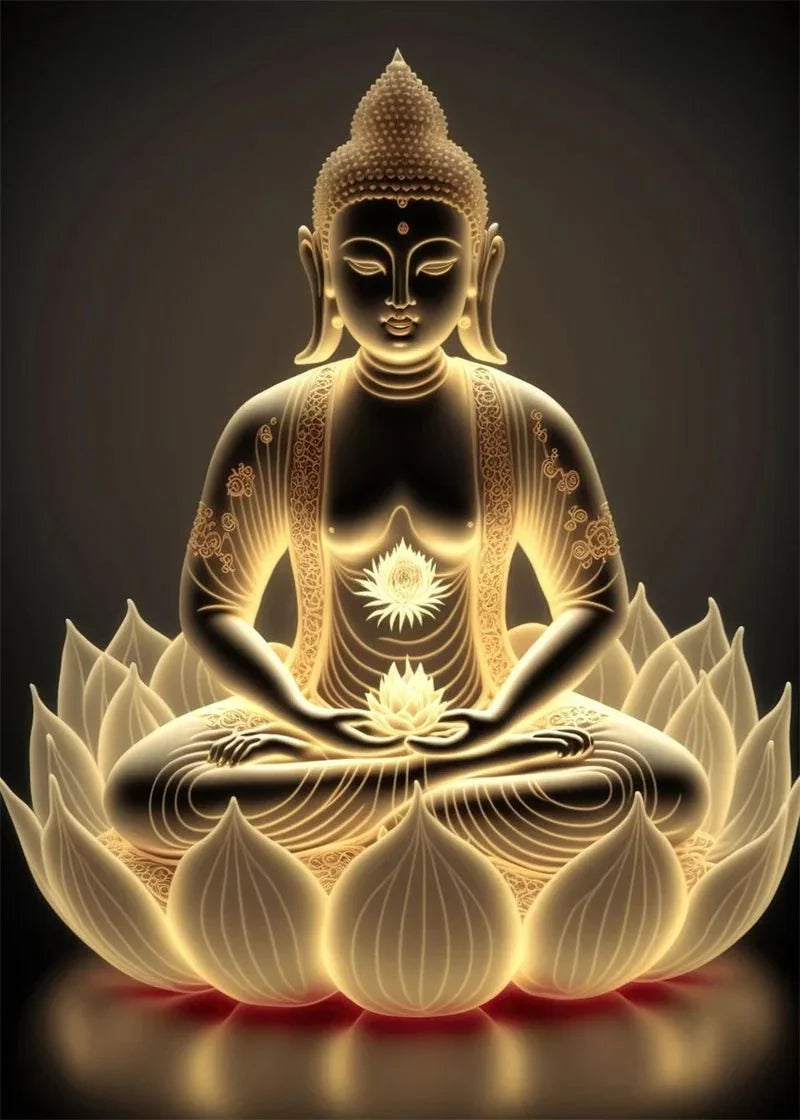 Buddha Art Canvas Wall Hanging SELECTION