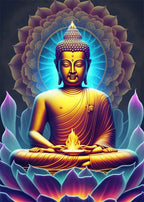 Buddha Art Canvas Wall Hanging SELECTION