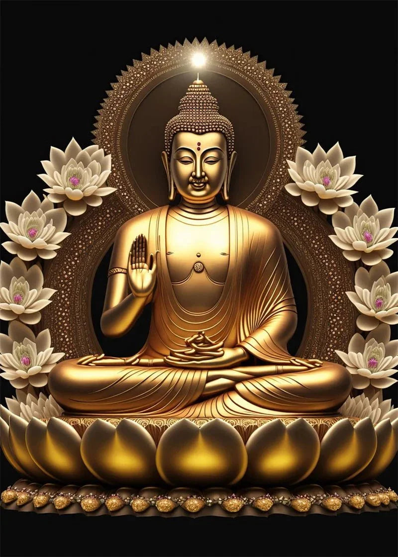 Buddha Art Canvas Wall Hanging SELECTION