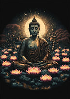Buddha Art Canvas Wall Hanging SELECTION