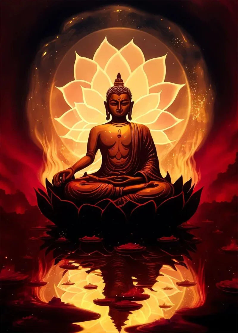 Buddha Art Canvas Wall Hanging SELECTION