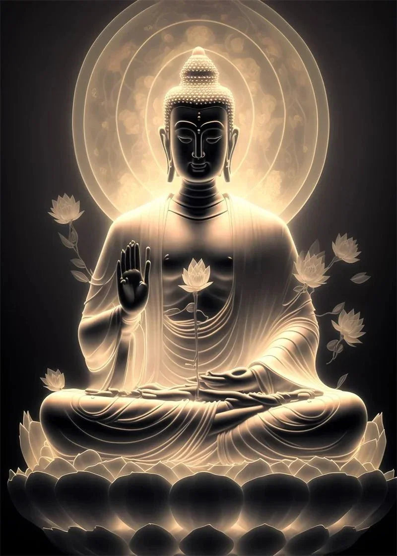 Buddha Art Canvas Wall Hanging SELECTION