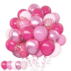 Amandir 153 Pcs Pink Balloon Arch Garland Kit – Premium Latex Confetti Balloons for Valentines Day, Baby Showers & Weddings