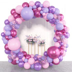 Amandir 153pc Pink & Purple Balloon Garland Arch Kit – 18in/12in/10in/5in Latex Balloons