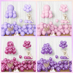 Amandir 153pc Pink & Purple Balloon Garland Arch Kit – 18in/12in/10in/5in Latex Balloons