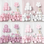 Amandir 153pcs Pink & White Balloons Arch Garland Kit – 18/12/10/5in Pastel Latex & Rose Gold Confetti