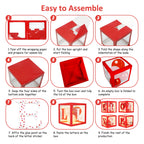 Amandir 148pc Valentines Day Decorations Kit – Red Balloons, Arch Garland, Lights, Love Boxes