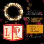 Amandir 148pc Valentines Day Decorations Kit – Red Balloons, Arch Garland, Lights, Love Boxes
