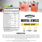 Ambrosia Mental Jewels Powder – Cognitive Enhancer, Cherry Limeade, 30 Servings