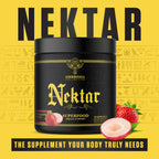 Ambrosia Nektar Superfood Powder - Daily Organ Support | 30 Servings | Strawberry Lychee