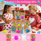 AMENON 30-Pack Dinosaur Egg Hatching Valentines Cards – Classroom Gifts & Party Favors for Kids