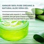 Ammuri Organic Aloe Vera Gel 300g – Pure Hydration for Face, Body & Hair