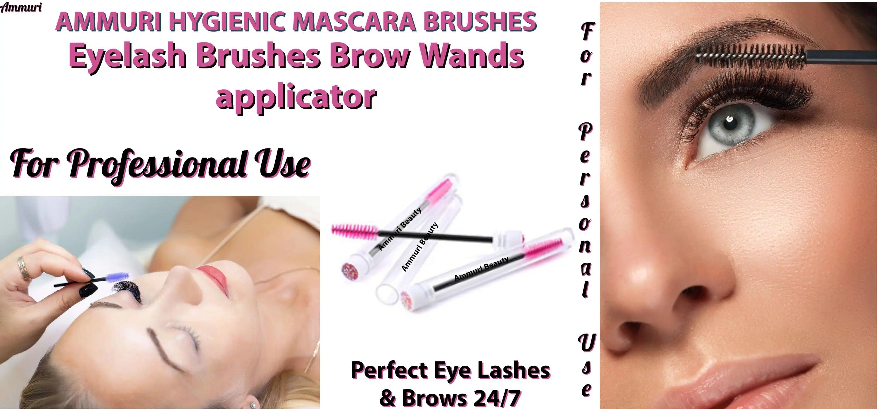 Ammuri Skincare Disposable Mascara Brushes & Brow Wands
