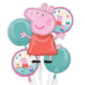 Amscan Anagram 4154101 Peppa Pig Bouquet Party Balloons – Multicolor