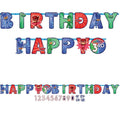 Amscan PJ Masks Jumbo Add-An-Age Banner - 10inch x 10.2ft, Multicolor & Customizable Birthday Sign for Kids