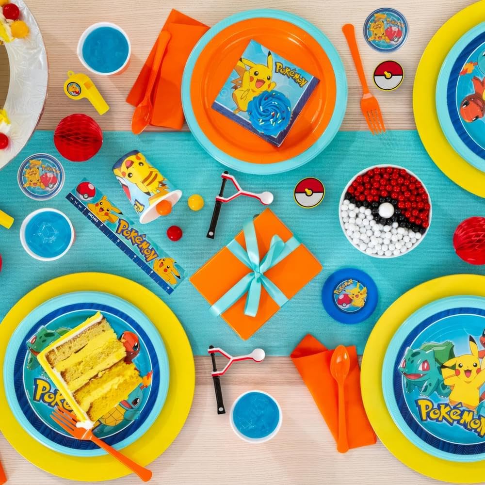Amscan Pokemon Kids Party Favors Set (Pack of 48) – All-In-One Pokemon Theme Party Supplies