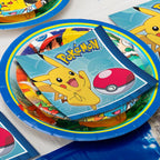 Amscan Multicolor Pokemon Beverage Napkins – 5x5 in, Pack of 16