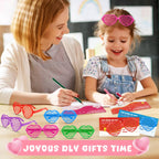 Amy & Benton 28-Piece Valentines Day Heart Shutter Glasses with Gift Cards – Classroom Gifts & Bulk Party Prizes