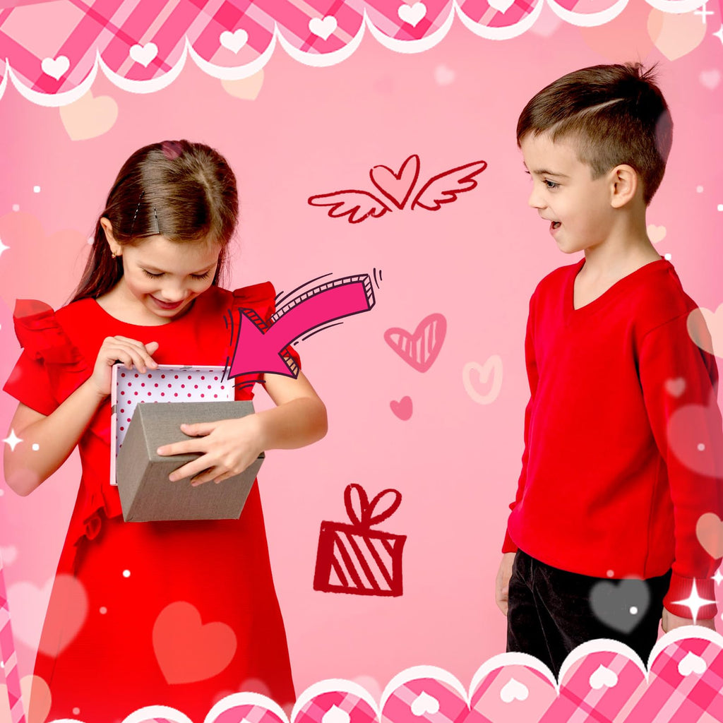 Amyhill 24 Pcs Heart Shaped Cups with Lids & Straws - 12oz Valentine's Party Favors