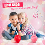 Amyhill 24 Pcs Heart Shaped Cups with Lids & Straws - 12oz Valentine's Party Favors
